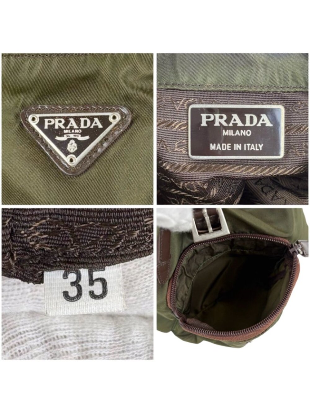Prada Triangle Logo Drawstring Backpack Tessuto - Picture 10 of 12